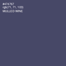 #474767 - Mulled Wine Color Image